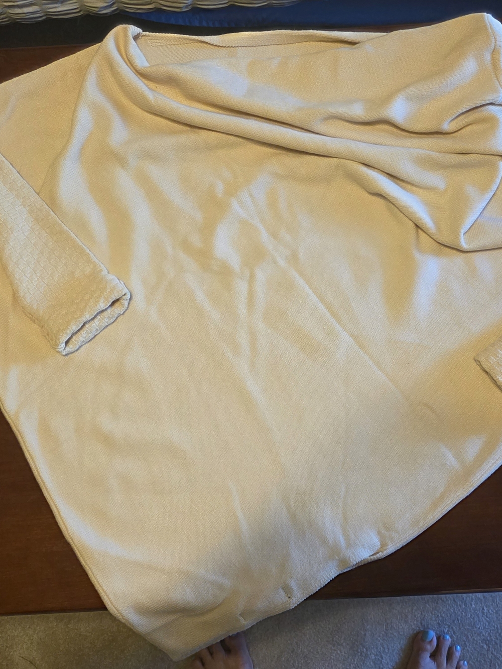 Soft Cream Off-the-Shoulder Women’s Sweater